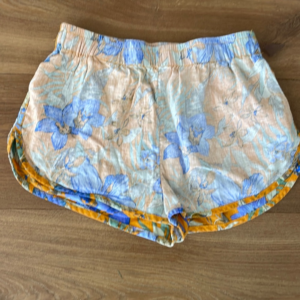 BDG faded Hawaiian print Small drawstring shirts with pockets